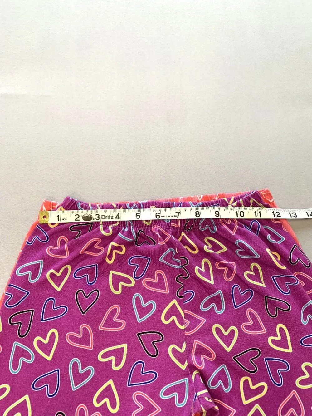 2 Girls Pajama Sets Children's Place Full Length Pants Short Sleeves Size 10/12 - Picture 5 of 9